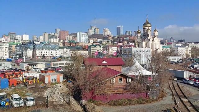 Морвокзал/Побережье бухты Золотой Рог и мост через бухту/Владивосток смотреть онлайн