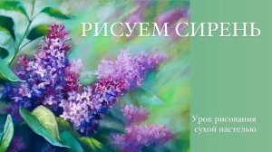 Рисуем сирень сухой пастелью. Урок пастельной живописи