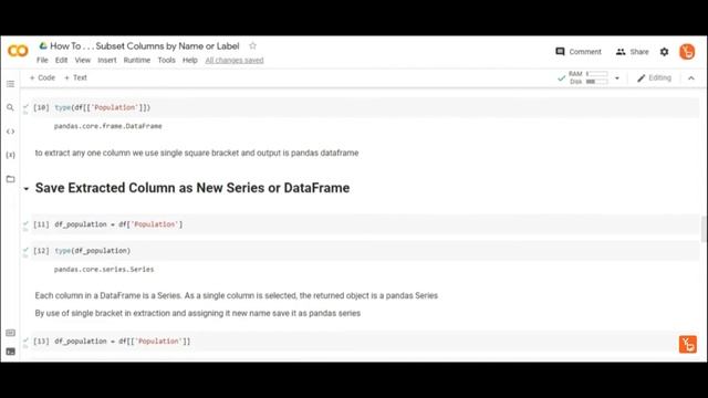 How to Subset Columns from DataFrame | DataFrame | Pandas | Python | Short Tutorial #tutorial смотреть онлайн