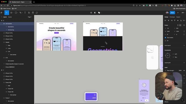 Parallax Scroll Effect - Figma Tutorial смотреть онлайн