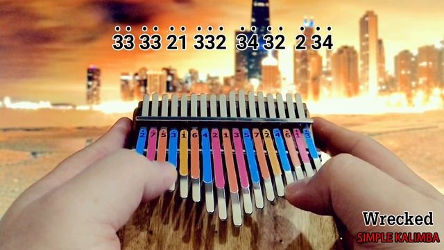 Wrecked - Imagine Dragons ||•Kalimba Easy Tutorial•|| смотреть онлайн