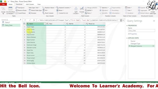 Merge columns in Excel | Power Query | Merge two columns in Excel without losing data смотреть онлайн