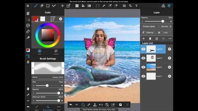Creating a digital mock up reference photo using Medibang Paint смотреть онлайн