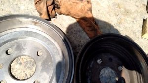 замена колодок/барабана заднего тормоза. Opel Astra f