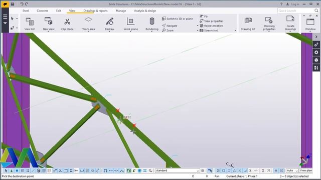 How to brace steel truss in TEKLA STRUCTURES 2017 смотреть онлайн