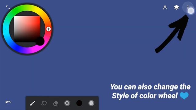 Infinite Painter Tutorial : How to Dock/Pin Color Wheel on screen & change style of Color Panel ?✨ смотреть онлайн