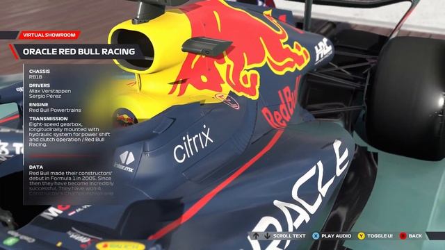 F1 22 - ORACLE RED BULL RACING (Virtual Showroom)