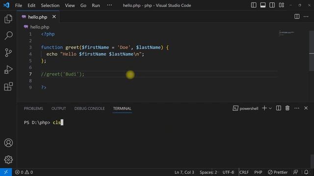 Parameter – Tutorial PHP Function #02 смотреть онлайн