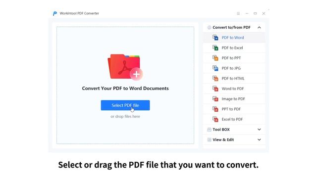 How to Convert PDF to WORD | WorkinTool PDF Converter смотреть онлайн