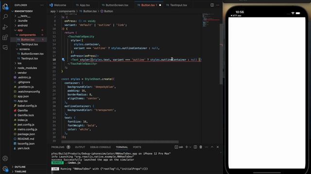 React Native - button visual variants смотреть онлайн