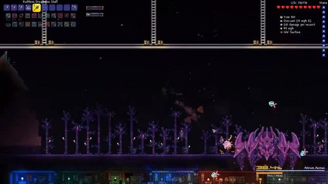 No-Hit Astrum Aureus // Summoner Death Defiled // Terraria Calamity Mod смотреть онлайн