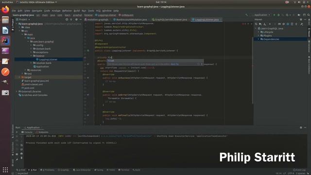 Spring Boot GraphQL Tutorial #20 - Listener смотреть онлайн