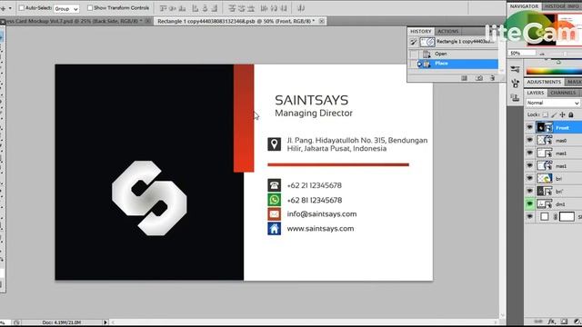 CorelDraw Tutorial : Easy Way To Mock Up Business Card With Photoshop. смотреть онлайн