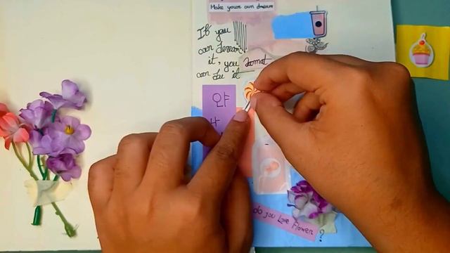 Scrapbooking -02 | Journal | ASMR || Easy| pink, purple| Satisfying scrapbooking| Jannat's craft смотреть онлайн