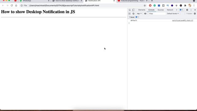 How to show desktop notification in javascript on localhost, live server 000webhost|Notification AP смотреть онлайн