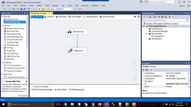 46 Implement Logging to Flat File in SSIS смотреть онлайн