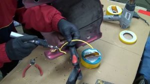 Ремонт пластика. Технология сварки ABS-пластика  полимером. Снятие хрома нихромовой  проволокой.