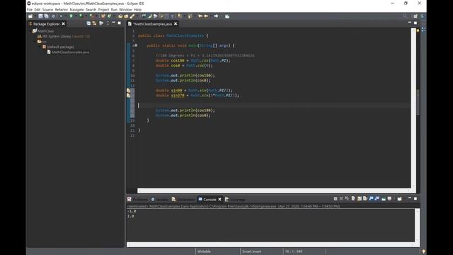 Java Tutorials - 9 Introduction to the Math Class смотреть онлайн
