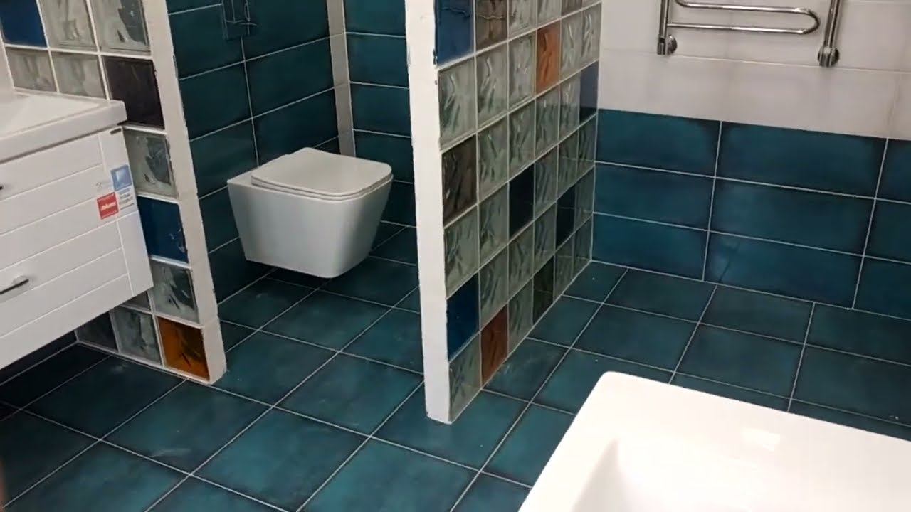 Интересный Дизайн Ванны с Перегородками из Стеклоблоков смотреть онлайн