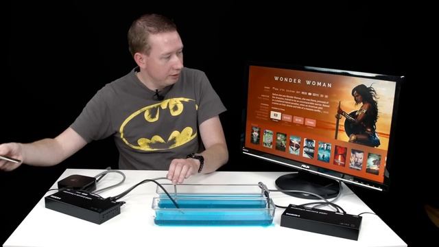 How to extend HDMI signal over WATER! - HL24 - HDMI over any 2 conductors смотреть онлайн