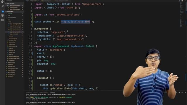 Real-time data update in chart.js using Socket.io | Angular Socket.io client смотреть онлайн