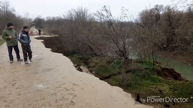 Оползень в Бакинской 07.02.2019