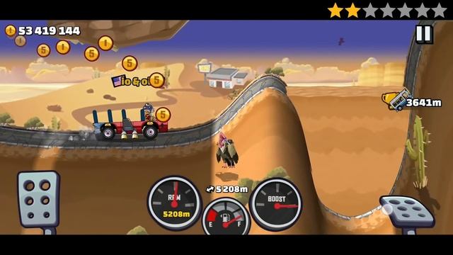 Hill Climb Racing 2 - 10000m with BUS in DESERT смотреть онлайн