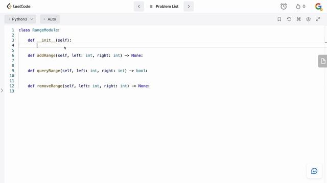 RANGE MODULE | LEETCODE 715 | PYTHON SOLUTION смотреть онлайн