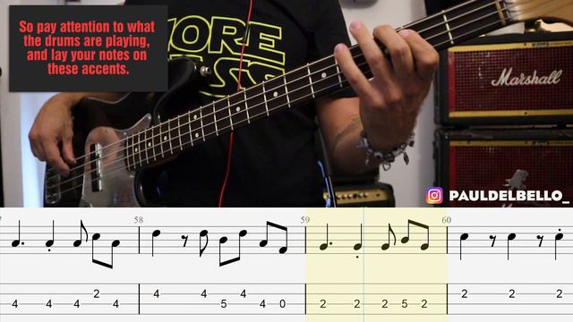 [isolated Bass] Maneskin - Beggin' / Bass Cover / Playalong With TAB