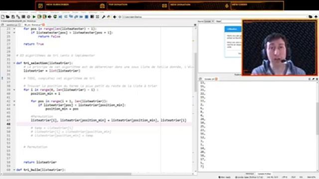 FIP ED4 - Implémentation en Python d'algorithmes de tri lents смотреть онлайн