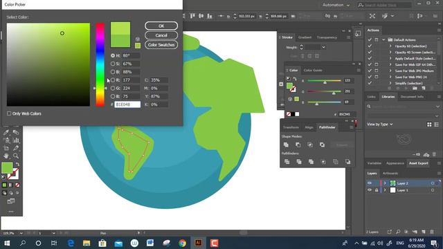Earth tutorial in Adobe Illustrator смотреть онлайн