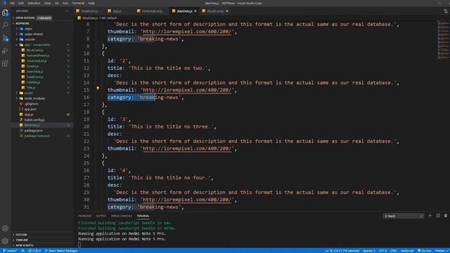 #4 Creating Horizontal ListView - React Native News App смотреть онлайн