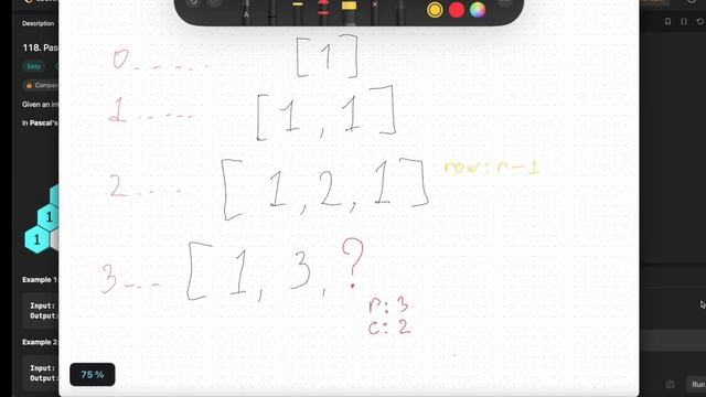 LeetCode 118. Pascals triangle in python смотреть онлайн
