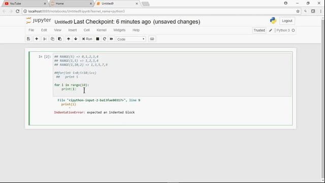 Iterative statements in Python - for/while/Range loops usage in Jupiter Python Progamming смотреть онлайн