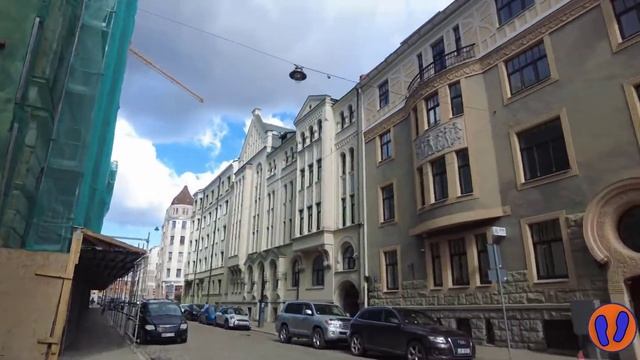 Это тоже #Рига. Улица Виландес VĪlandes iela. #Югендстиль смотреть онлайн