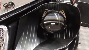 Kia Rio 4 - тюнинг фар, установка диодных линз Expression