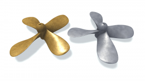 3D модель. Гребной винт B 4. 3D Model. Ship screw B4.