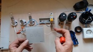 Подключение настенного сенсорного выключателя