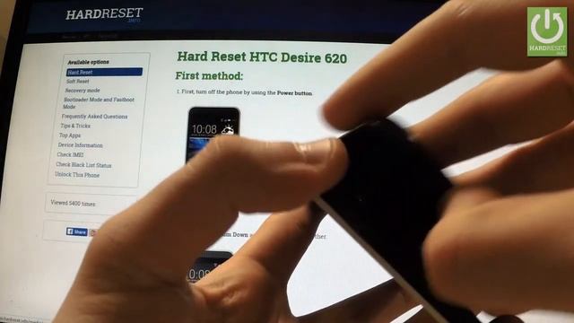 How to Remove Battery in HTC Desire 620 - Soft Reset / Force Restart смотреть онлайн