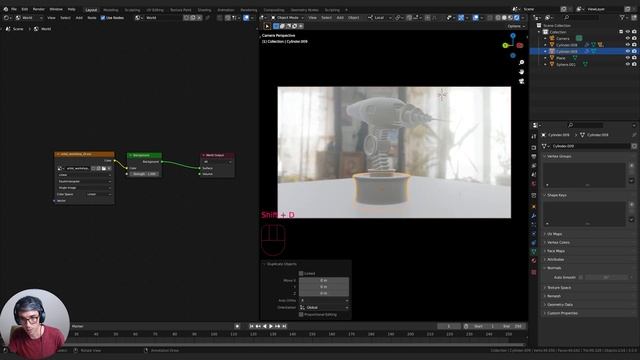 Modelling. Geometry Nodes & Procedural Materials - Blender Tutorial смотреть онлайн
