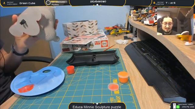 Live - EDUCA - Minnie Mouse - 3D sculpture puzzle - Bedziem malował - ratunku :D смотреть онлайн