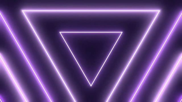 Неоновый треугольник ,футаж / Background, Futage Neon Triangle