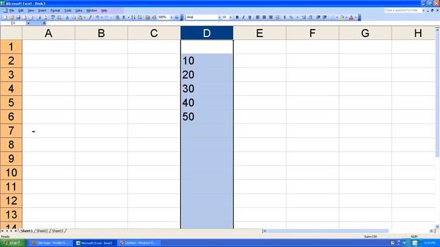 How to use Auto Sum in Excel 2003 смотреть онлайн