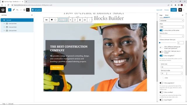 How to create a Banner Slider using Content Blocks Builder | WordPress Gutenberg смотреть онлайн
