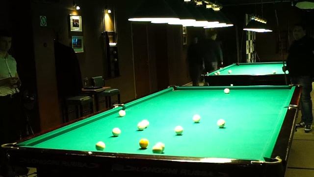 Евгений против Прохора в противостоянии по московской пирамиде, русский бильярд