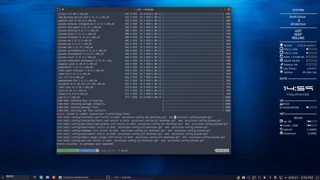 ArcoLinux : 1951 PLASMA manual intervention - remove arcolinux-config-all-desktops-git смотреть онлайн