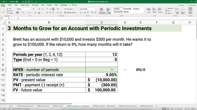 Calculate Number of Periods in Excel: NPER Function Examples смотреть онлайн