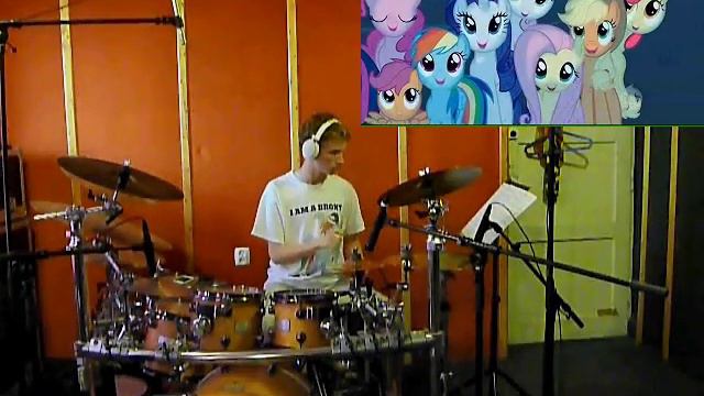 Alex S. - MLP: FiM Intro Glitch remix - drum cover смотреть онлайн
