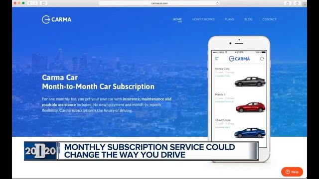 Monthly subscription service could change the way you drive смотреть онлайн