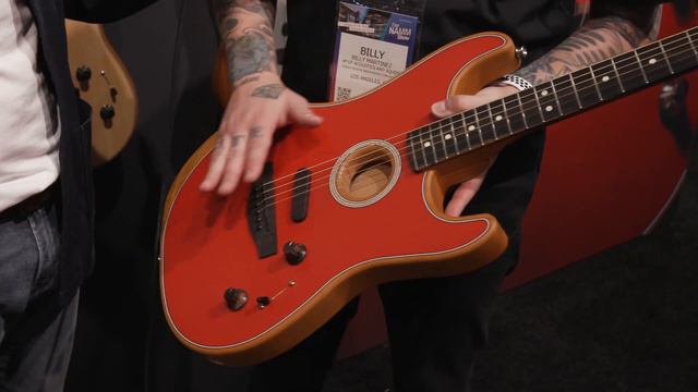Demo: Fender’s American Acoustasonic Stratocaster is the latest evolution of the concept #NAMM2020 смотреть онлайн
